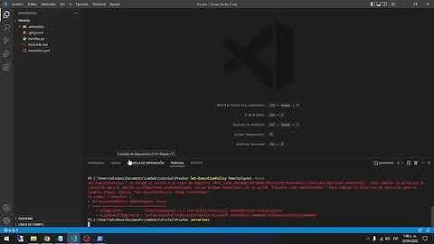 Solución Visual Studio Code la ejecución de scripts está deshabilitada en este sistema - Power Shell