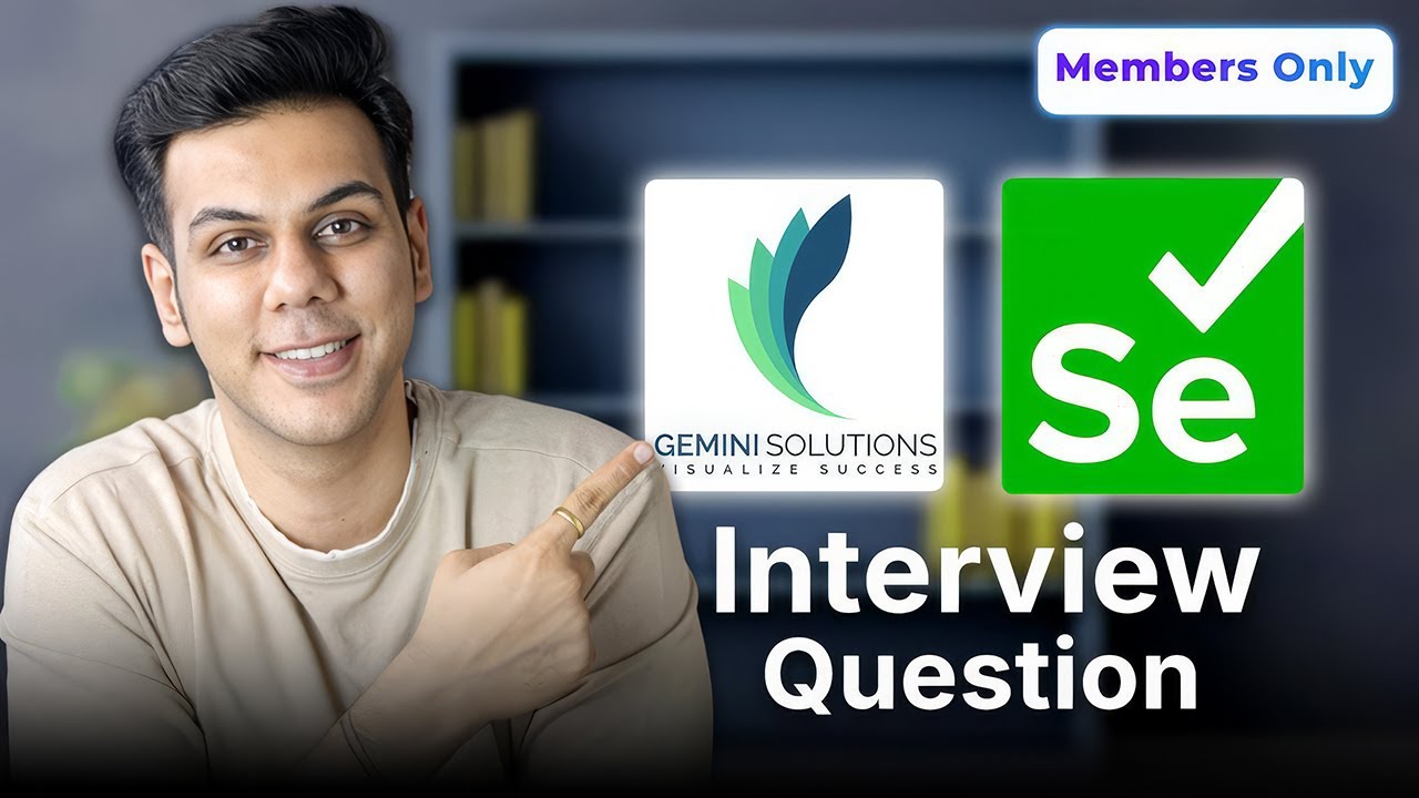 This Automation Testing INTERVIEW Question is really GOOOD - YouTube