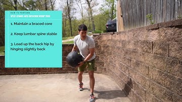 Split Stance Anti Rotation Scoop Toss