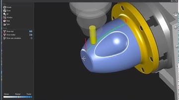 CAD CAM - 4 Axis Simultaneous Machining - V3