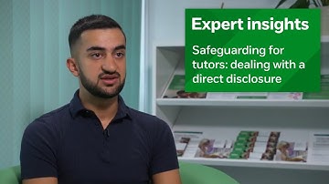 Dealing with a direct disclosure | Safeguarding information for tutors