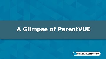 MCPS Parent Academy To Go:  A Glimpse Of ParentVUE