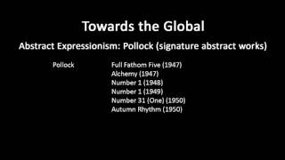 A history of modern art in 73 lectures: lecture 54 (Abstract Expressionism - Pollock)