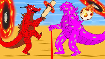 TEAM GODZILLA vs KONG Dragon: If Boundary Changes ? | Godzilla Evolution Animation Cartoon