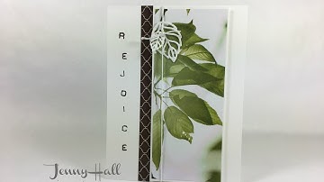 How I use DSP scraps for an easy card design using Stampin Up products with Jenny Hall