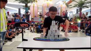 Individual Cycle Sport Stacking World Record 4.753 (Chan Keng Ian)