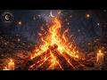 Cozy Forest Bonfire 🔥 Crackling Fire Sounds for Sleep, Focus &amp; Calm | Ambient Screen