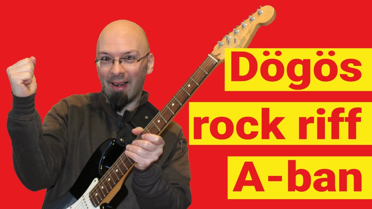 Rock riff A-ban (demonstráció és TAB) - YouTube