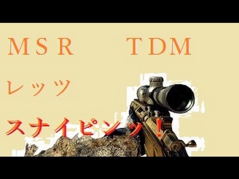 【CoD:MW3】MSRでレッツ　スナイピンッ！【TDM】