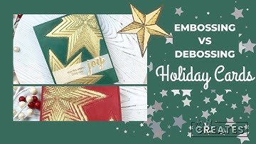 Deboss and Embossed Holiday Cards
