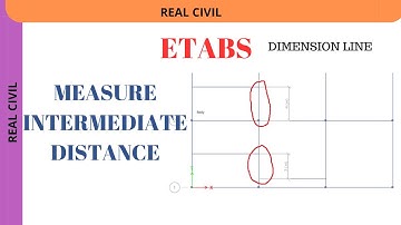 How to measure and delete dimension line in etabs #etab #civilengineering