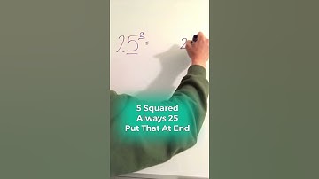 Square A Number Ending In 5 Fast!