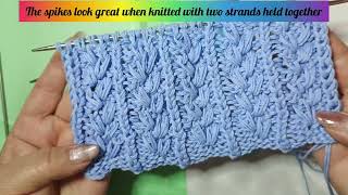 Beautiful spike stitch pattern — simple, textured, and stunning