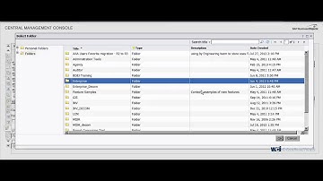 Navigation of the Instance Manager in CMC