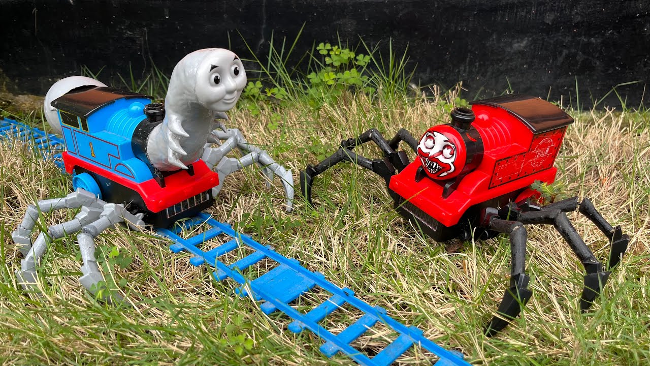 AYO Merakit Mainan Kereta Api Thomas Laba-laba, Train Eater, Pesawat Terbang, Excavator, Dinosaurus.