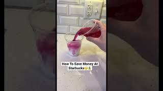 How To Save Money At Starbucks🤫💰 #Shorts