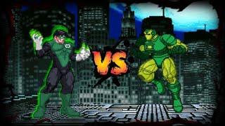 Green Lantern Kyle Rayner Vs Iron Lantern Mugen Battle