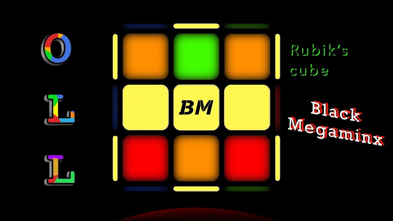 OLL | OLL Line (2) | Method Fridrich | Rubik's cube by Black Megaminx