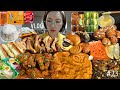 SUB)먹방 VLOG)배떡로제떡볶이&중국당면&치즈돈가스&쫄면 바베큐폭립&불비빔냉면&평양냉면 맵슐랭&우유튀김 코다리조림 말차마카롱 와플 팡도르 파이만쥬 빵파티 휘핑식빵 MUKBANG