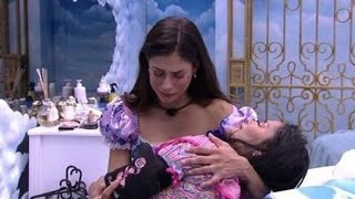 prova do lider bbb19 | se manter sobre a garrafa em dupla