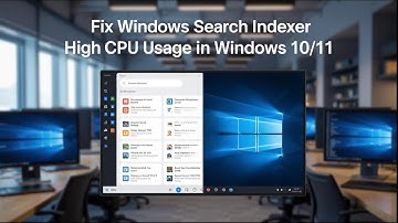 Fix Windows Search Indexer High CPU Usage in Windows 10/11