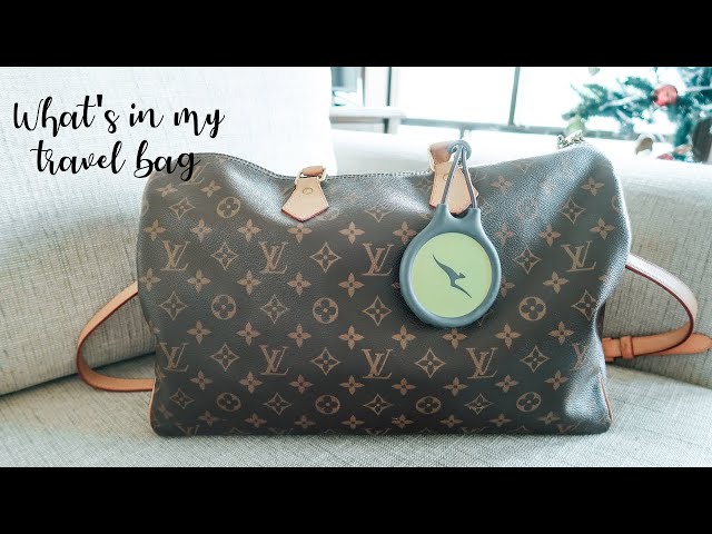 WHAT'S IN MY TRAVEL BAG  LOUIS VUITTON SPEEDY B 40 