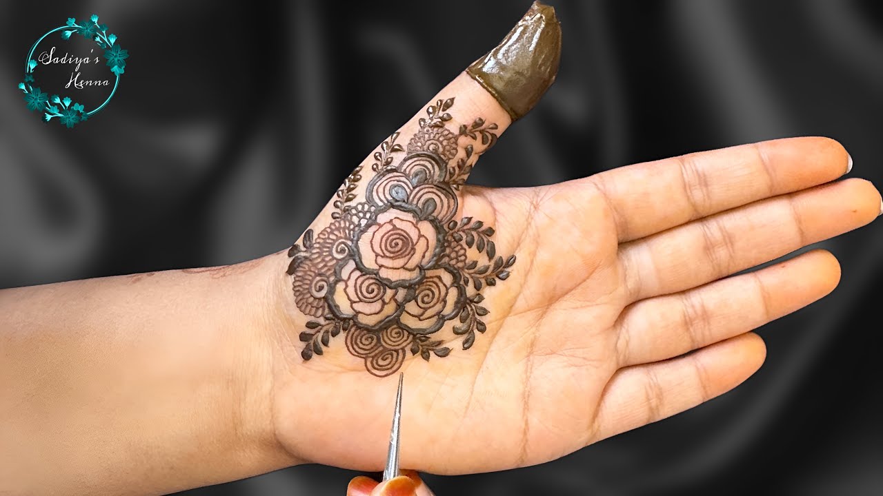 Simple And Easy Mehndi Design | New Mehndi Design 2023 | Rose mehndi ...