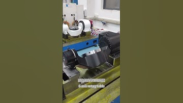 5-axis rotary table—widely used in a variety of machining centers and machine tools  #machine #cnc
