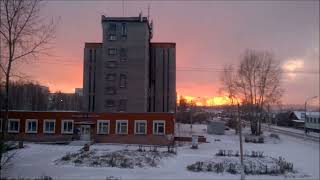 2022-11-18 (19) November morning and evening, -8 ... -12° C, Bratsk, Siberia, Russia