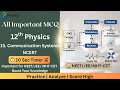 15. Communication Systems | Important MCQs | NCERT | JEE | Class 12 Physics