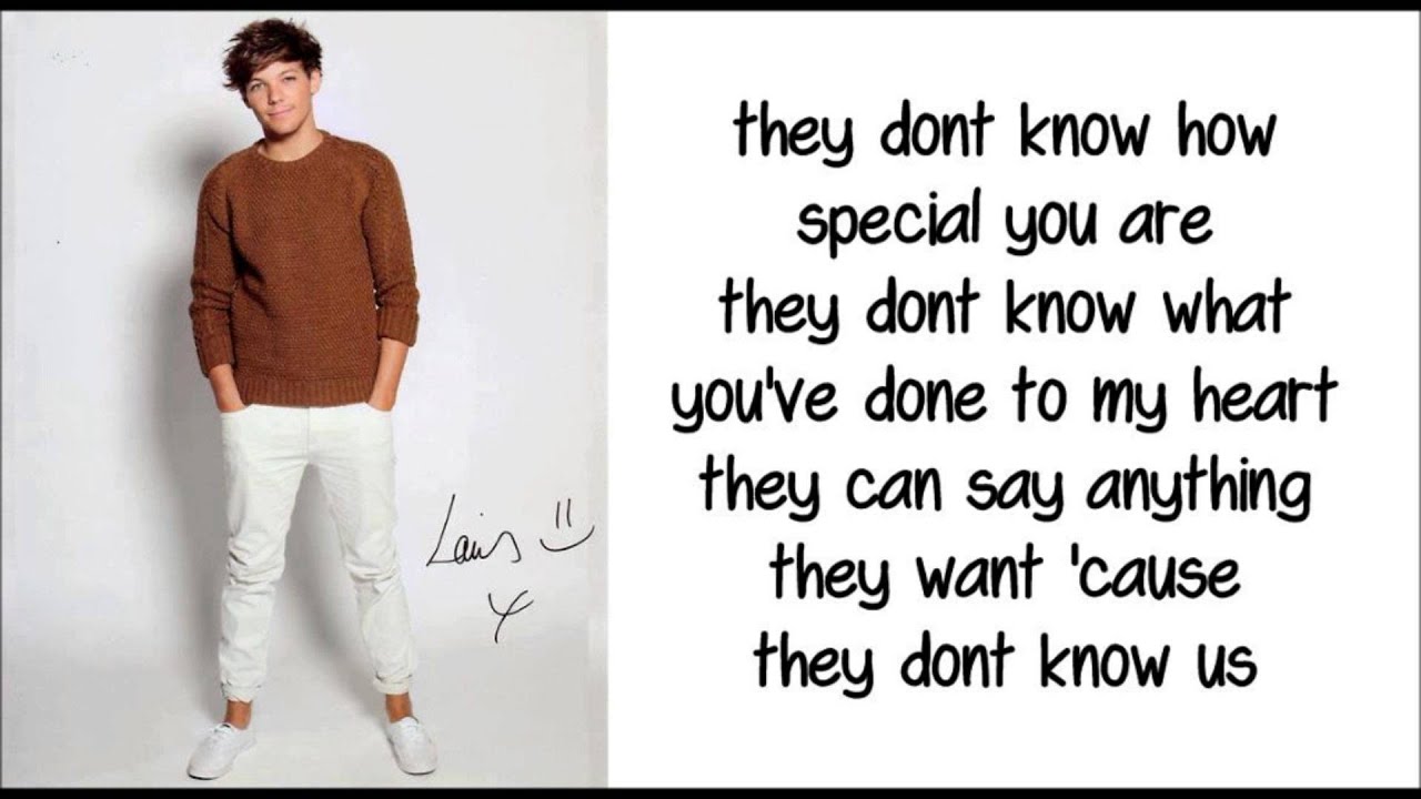 They don t know about us one direction lyrics youtube