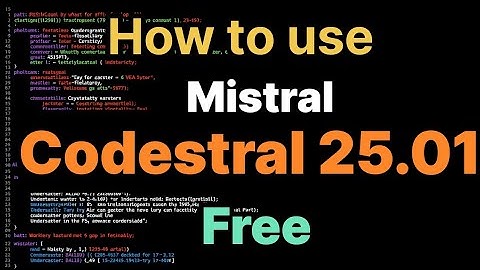 How to use Mistral Codestral 25.01 for free ?