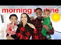 Our morning routine holiday edition vlogmas day 13