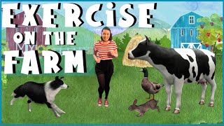 Farm Animal Exercise | Indoor Workout for Children | No Equipment Needed PE Lesson for Kids screenshot 4