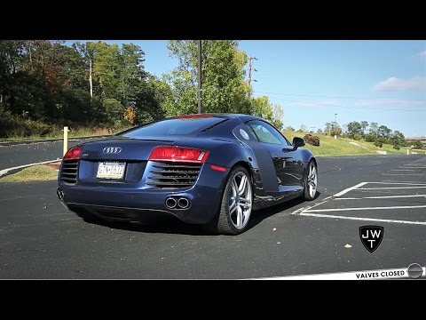 Audi R8 V8 Coupe W/ Valvetronic X-Pipe Exhaust! REVS & Acceleration Sounds!