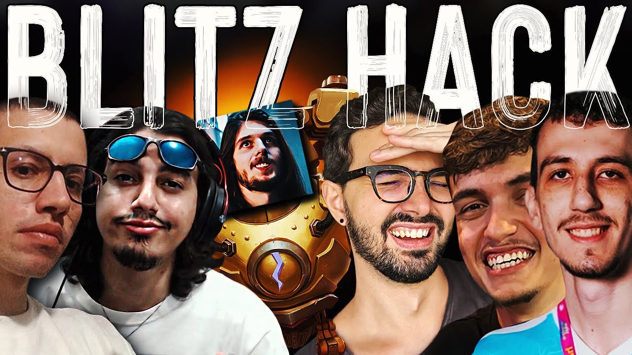 1 BLITZCRANK DE HACK vs 5 CAMPEÕES COM HOOK