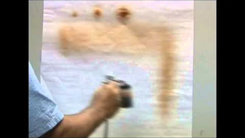 Iwata G6 Spray Gun Operation - Fan Pattern