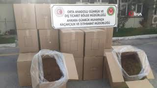 Gümrük Muhafaza Ekipleri Ankara’da Kaçak Sigara Operasyonu