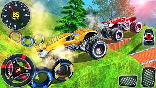 Offroad Monster Truck Driving Simulator - Impossible Jeep Stunts Ramp Racing - Android GamePlay #2 screenshot 1