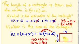 Writing simple algebric expressions
