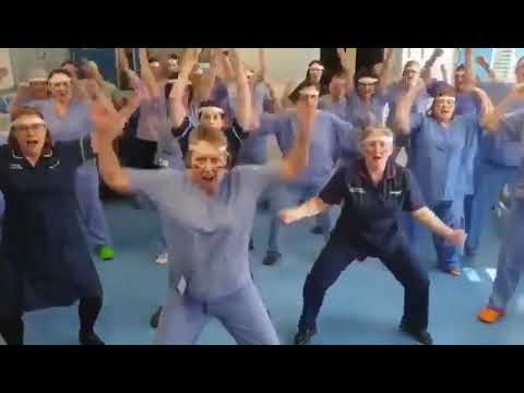 Tavistock Hospital nurse team cringe Haka