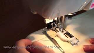 Http://www.easysewingforbeginners.com shows you how to sew a
buttonhole using janome dc4030, but the steps are similar on many
computerised sewing m...
