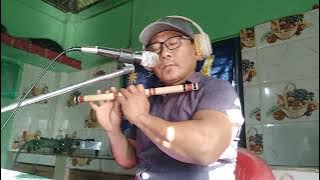 Lahana le Jurayoki, (DARPAN CHHAYA) Karaoke, Kuber Khambu. Flute cover song.