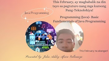 Java Programming (Chapter 1, Part 1): Getting Started & Literals/Variables