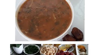 Soupe Marocaine Recette traditionnelle Inratable حريرة مغربية مقومة تقليدية  tachelhit/français