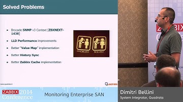 Zabbix Conference 2014 - Dimitri Bellini | SHORT TALK: Monitoring Enterprise SAN