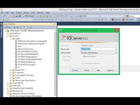 ENABLE/DISABLE WINDOWS AUTHENTICATION LOGIN IN MSSQL|| XAMARIN IT
