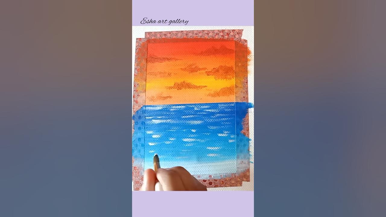 Did you like my painting? Amazing acrylic painting hacks 🖌️shorts 