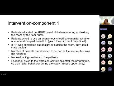 "Empowering patients to improve hand hygiene" (IPC Journal Club led by Dr Jude Robinson)