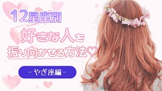 【占い】12星座別「好きな人を振り向かせる方法！」やぎ座編【西洋占星術 山羊座】